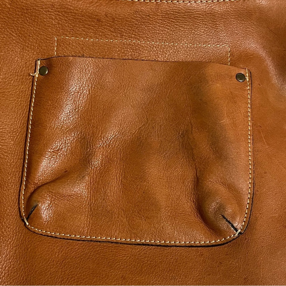 Patricia Nash Barcelona British Tan Vintage Inspired Saddle Bag Cross Body Bag - Picture 14 of 16
